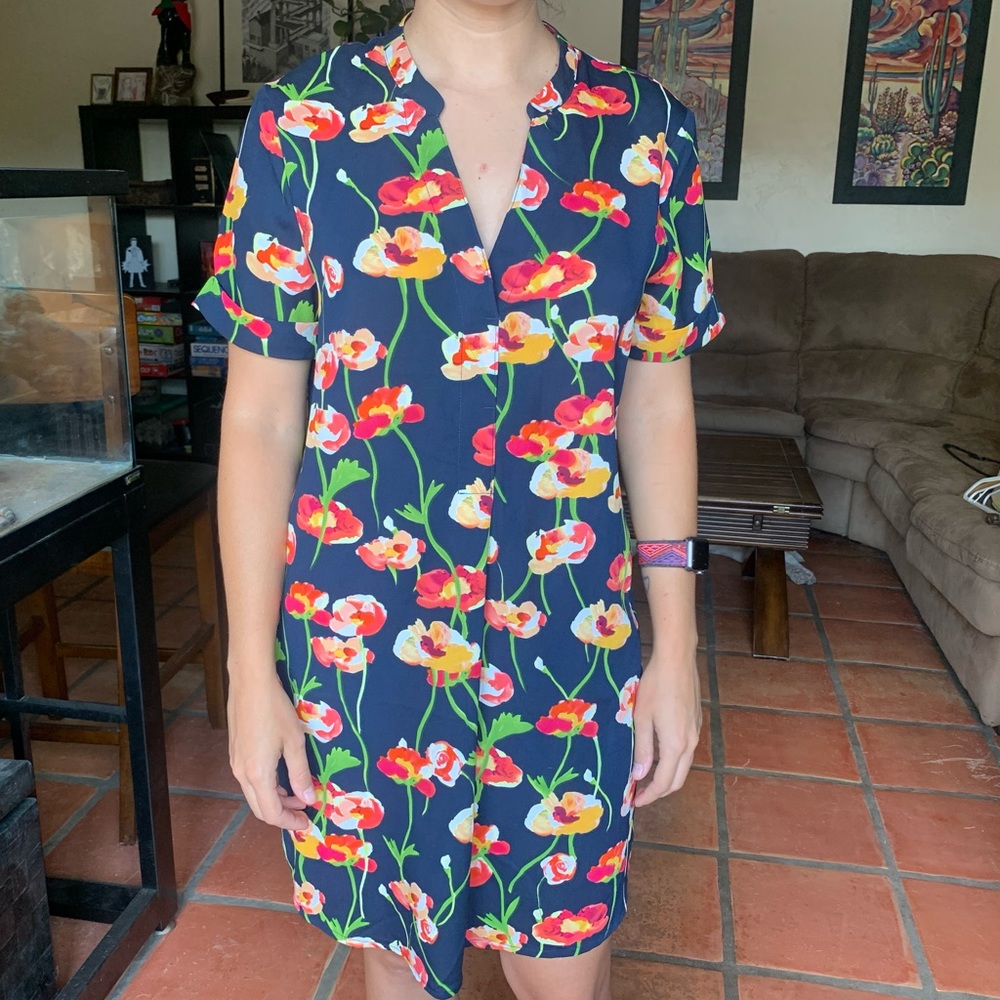 Floral Navy Dress
